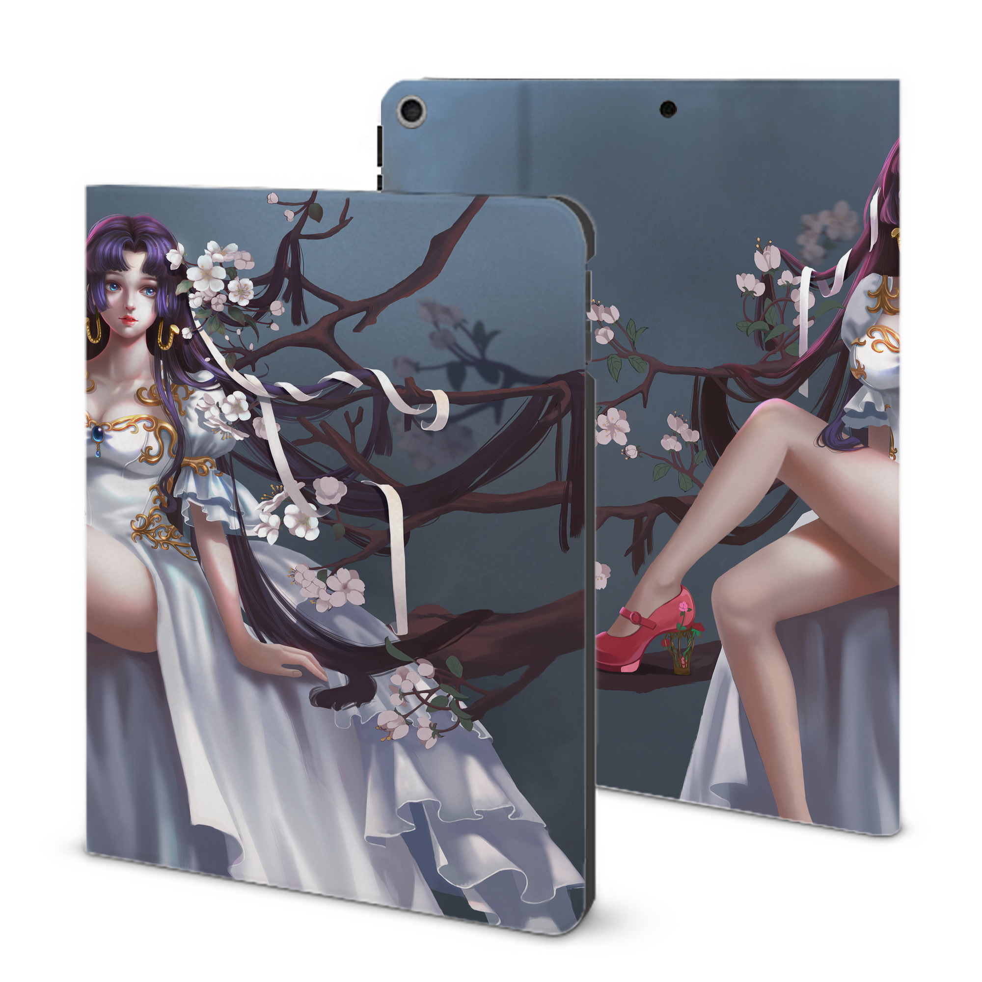 ワンピース ONE PIECE IPad ケース ブック型 PUレザー TPU 耐衝撃 軽量 薄型 ペン収納なし 全面保護 IPad 各モデル対応